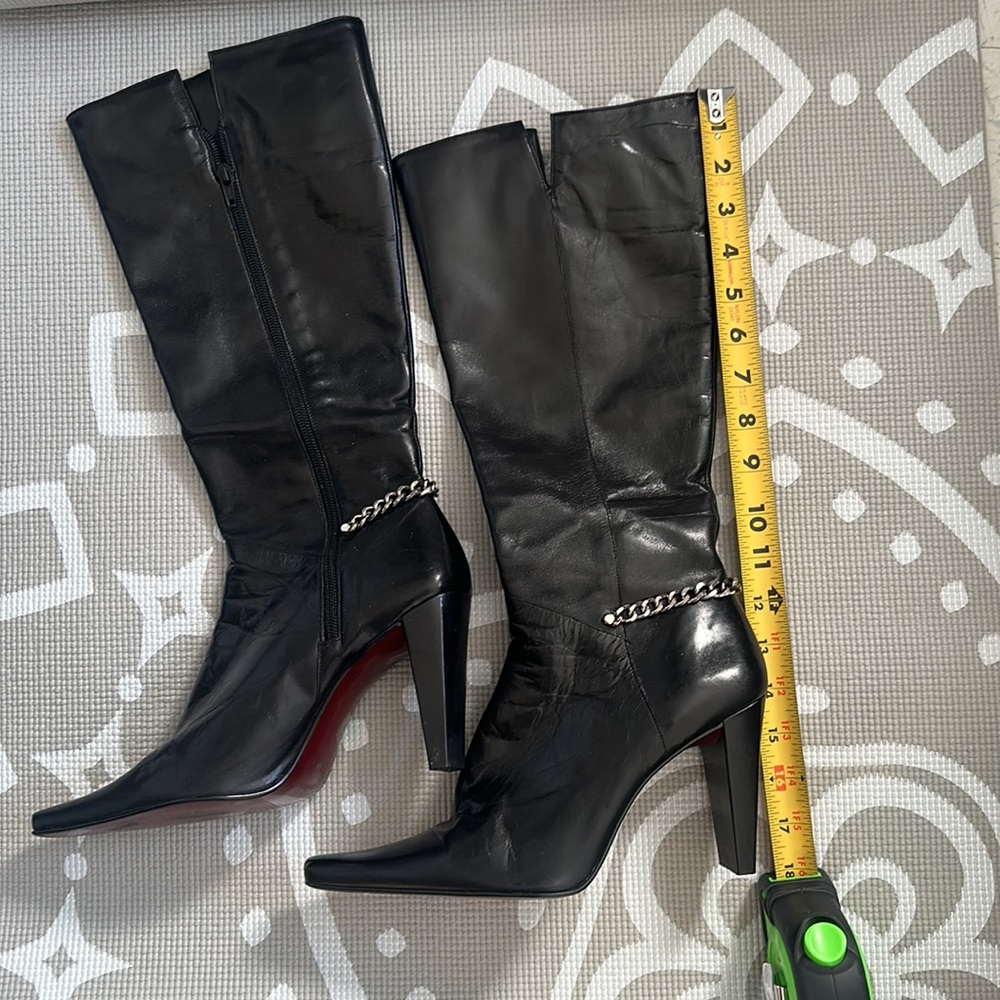 🚫SOLD🚫Nine West Patent Leather Size 9 Boots - Picture 16 of 17